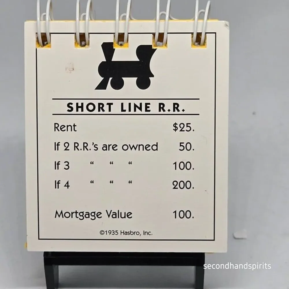Hand-Assembled Monopoly-Themed Mini Journal - Short Line RR